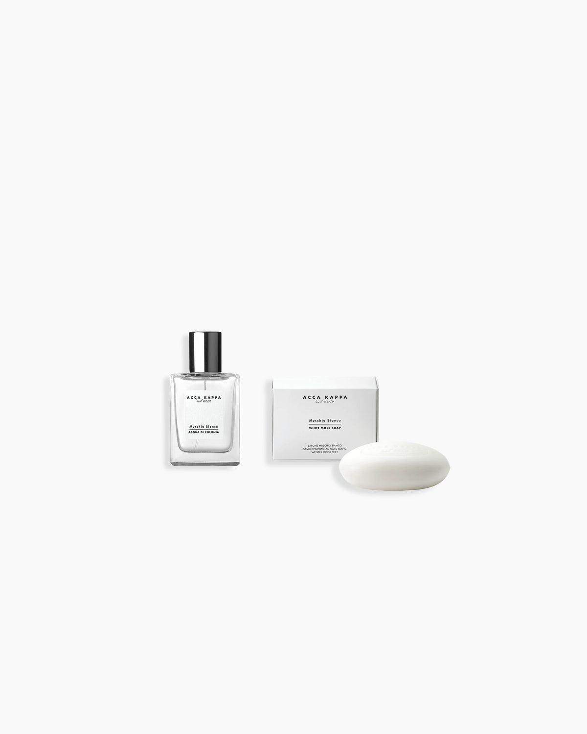 Ensemble cadeau White Moss - Eau de Cologne 50 ml et crème à mains