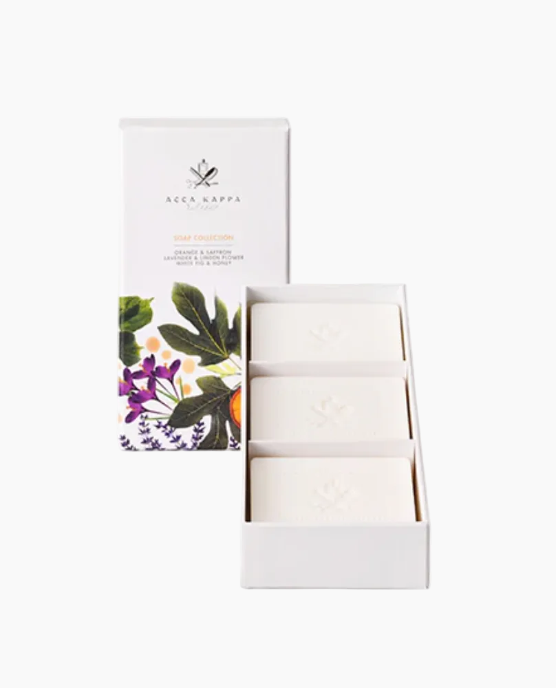Soap Set - White Fig & Honey, Lavender & Linden Flower, Orange & Saffron