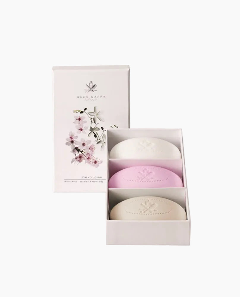 Soap Set - White Moss, Jasmine & Water Lily, Sakura Tokyo