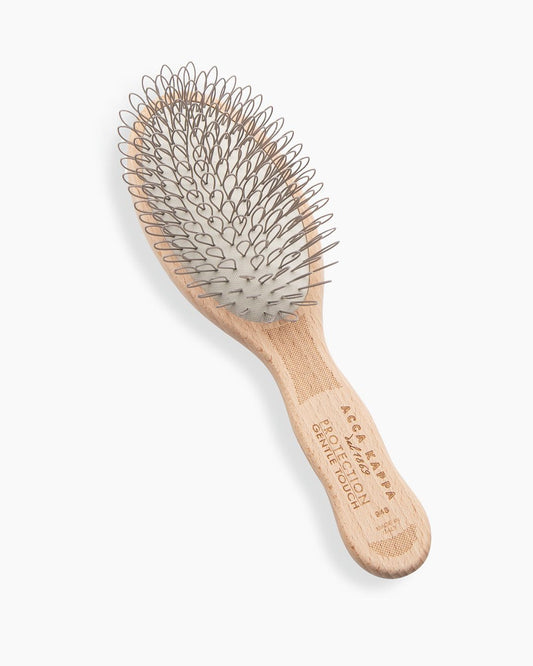 Brosse de protection en bois de hêtre - Filaments bouclés moyens