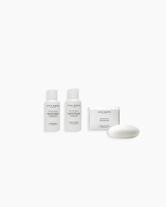 Ensemble cadeau White Moss - Gel douche 100 ml, lotion pour le corps 100 ml et savon