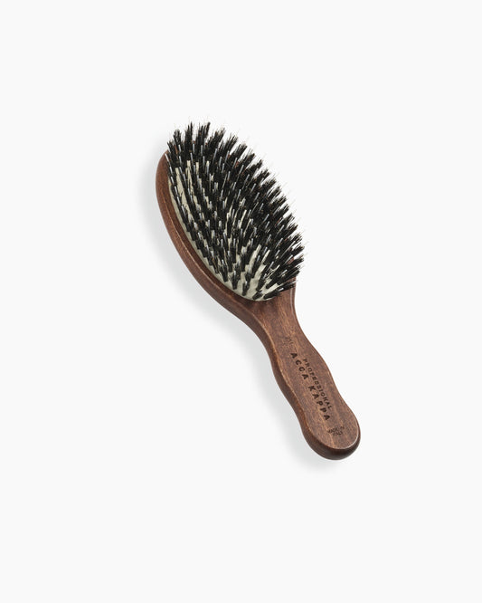 Brosse pneumatique en poils de sanglier et nylon - Format voyage